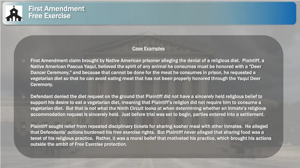 first amendment first amendment free exercise 6