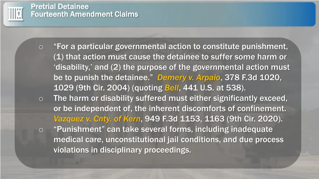 pretrial detainee pretrial detainee fourteenth 1