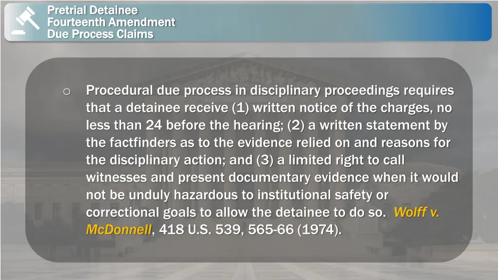 pretrial detainee pretrial detainee fourteenth 11