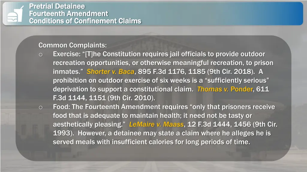 pretrial detainee pretrial detainee fourteenth 6