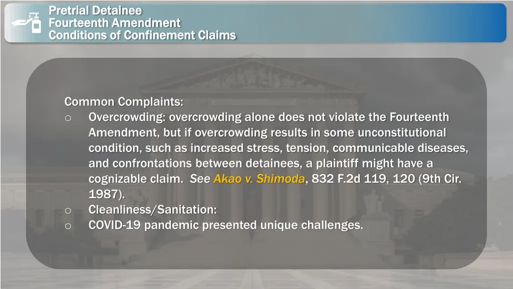 pretrial detainee pretrial detainee fourteenth 7