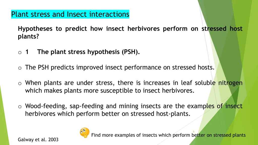 plant stress and insect interactions 2