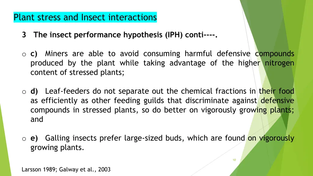 plant stress and insect interactions 7