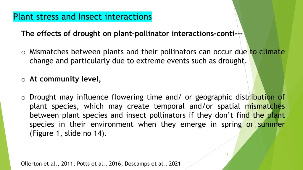 plant stress and insect interactions 9