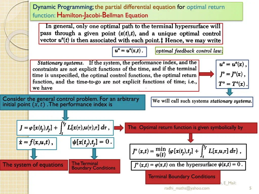 dynamic programming the partial differential 1
