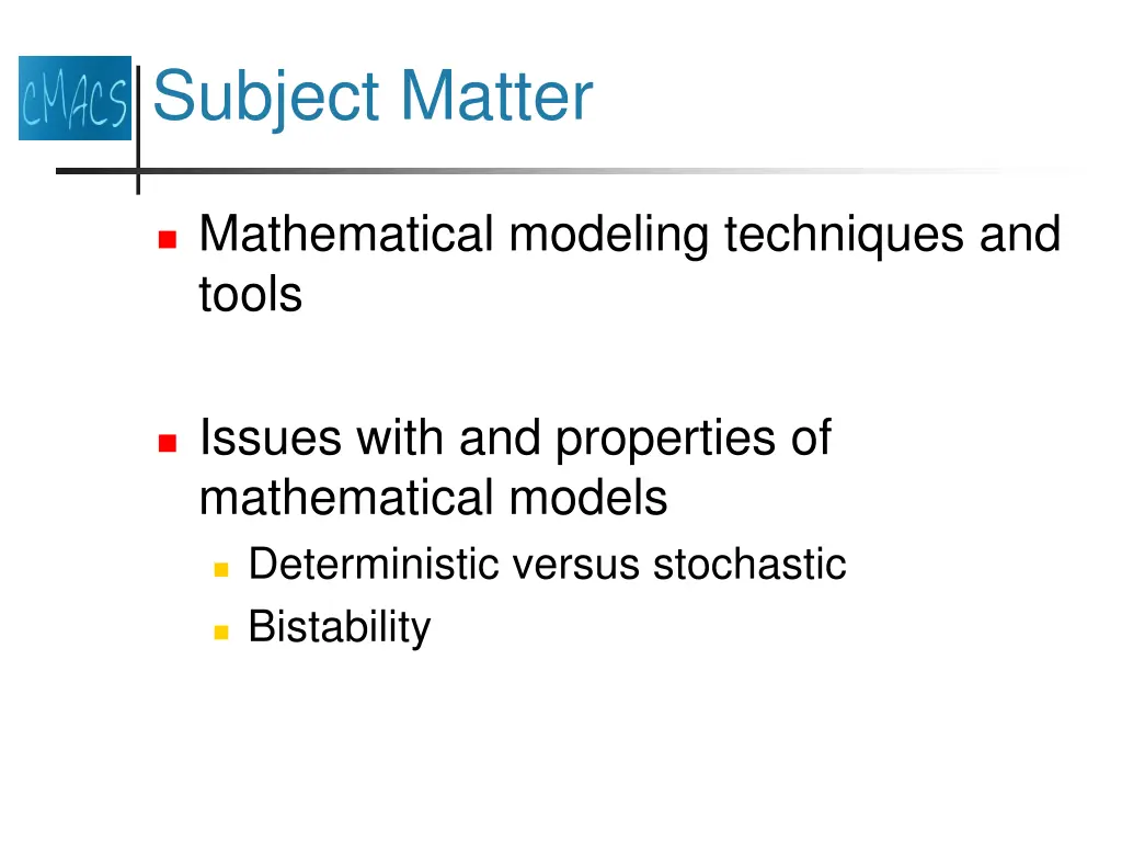 subject matter