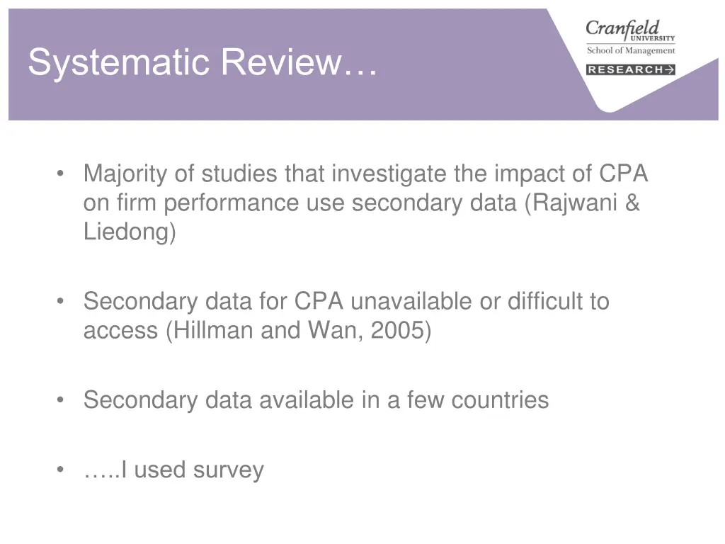 systematic review