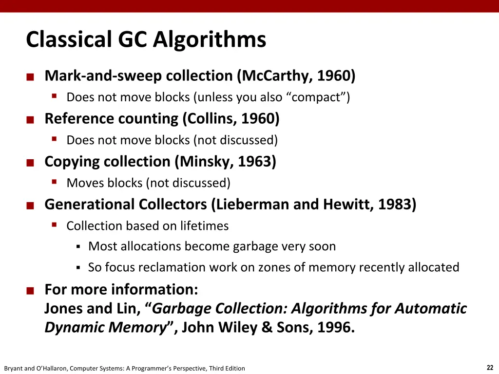 classical gc algorithms
