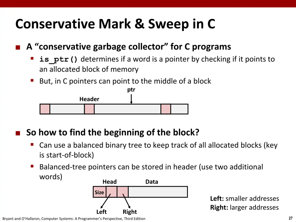 conservative mark sweep in c