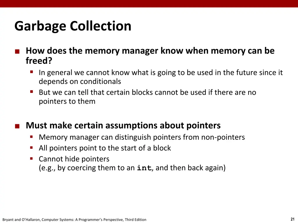 garbage collection