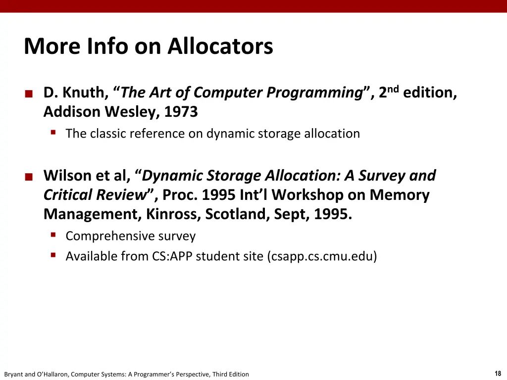 more info on allocators