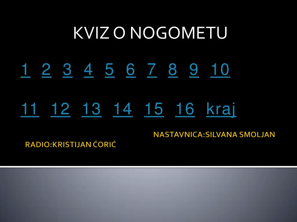 kviz o nogometu