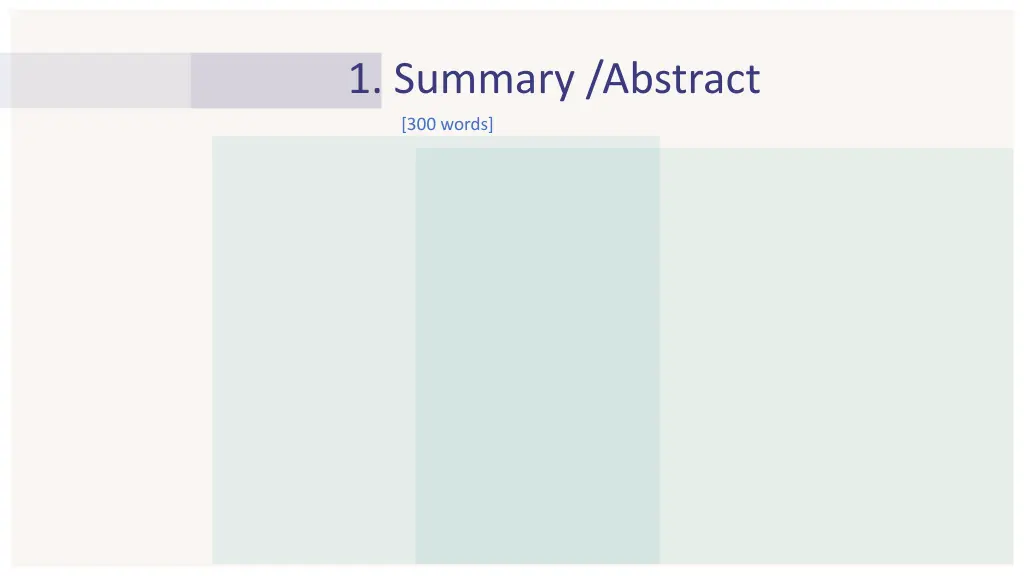 1 summary abstract