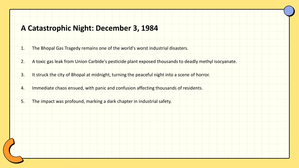 a catastrophic night december 3 1984