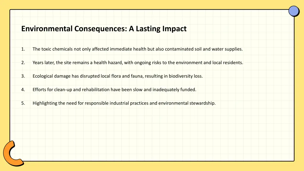 environmental consequences a lasting impact