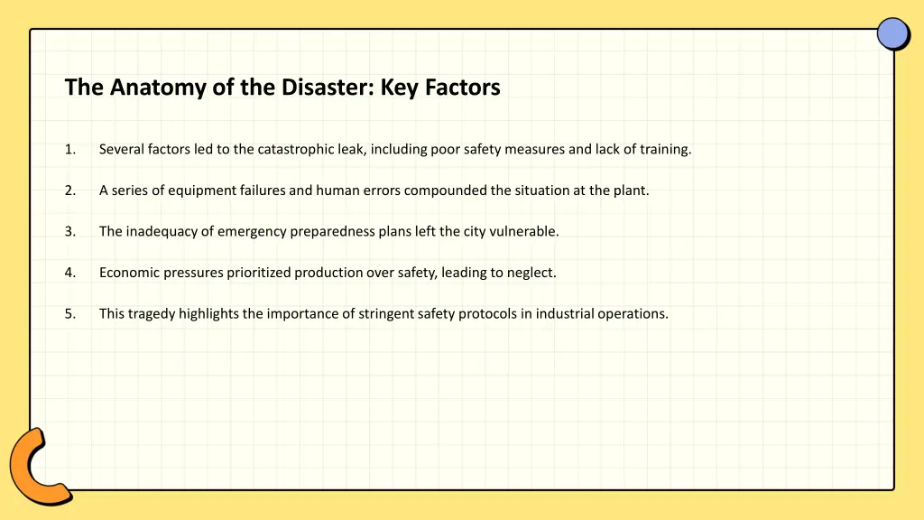 the anatomy of the disaster key factors