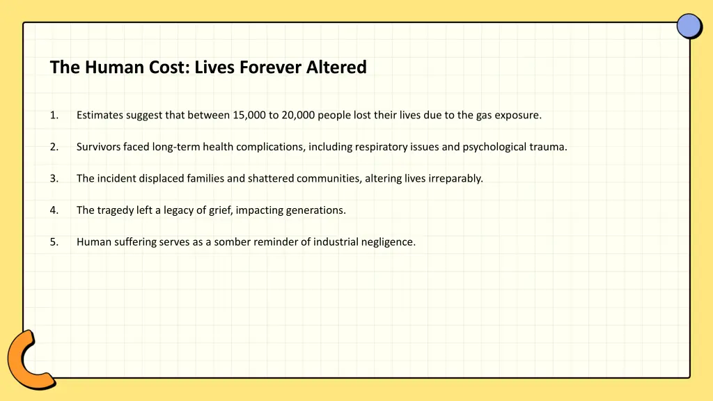 the human cost lives forever altered
