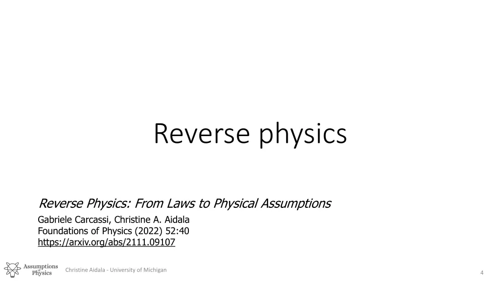 reverse physics