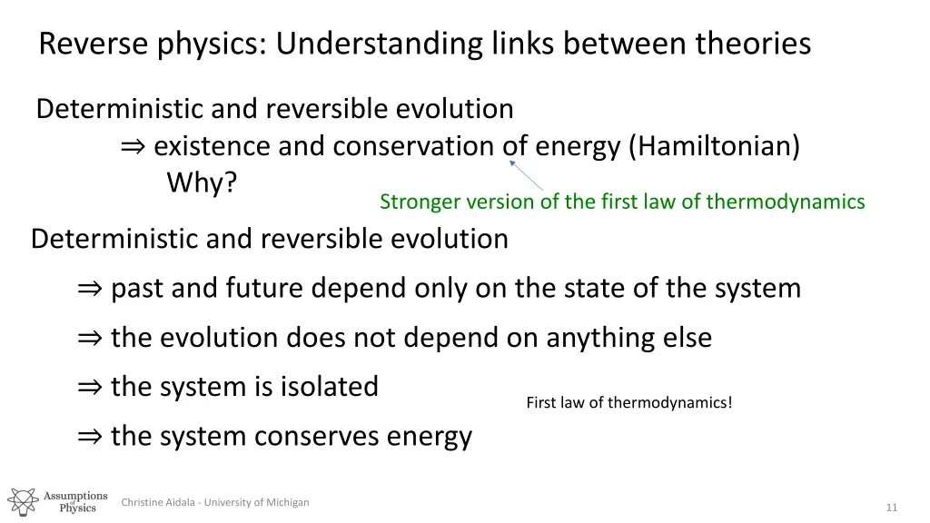 reverse physics understanding links between