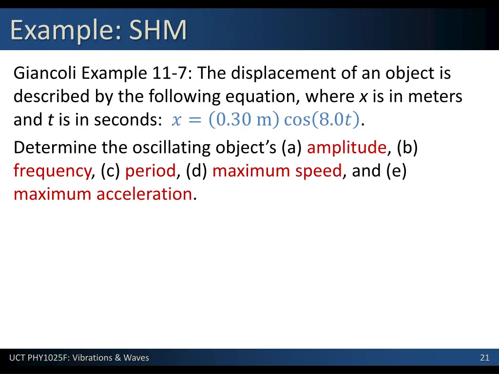 example shm 1