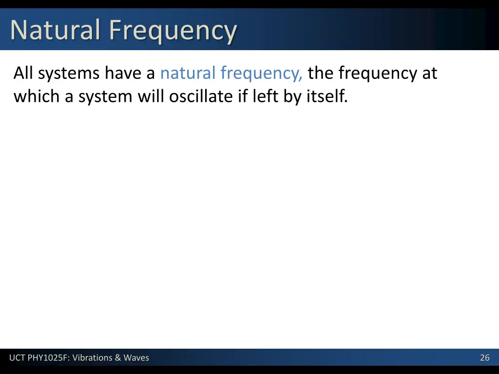 natural frequency