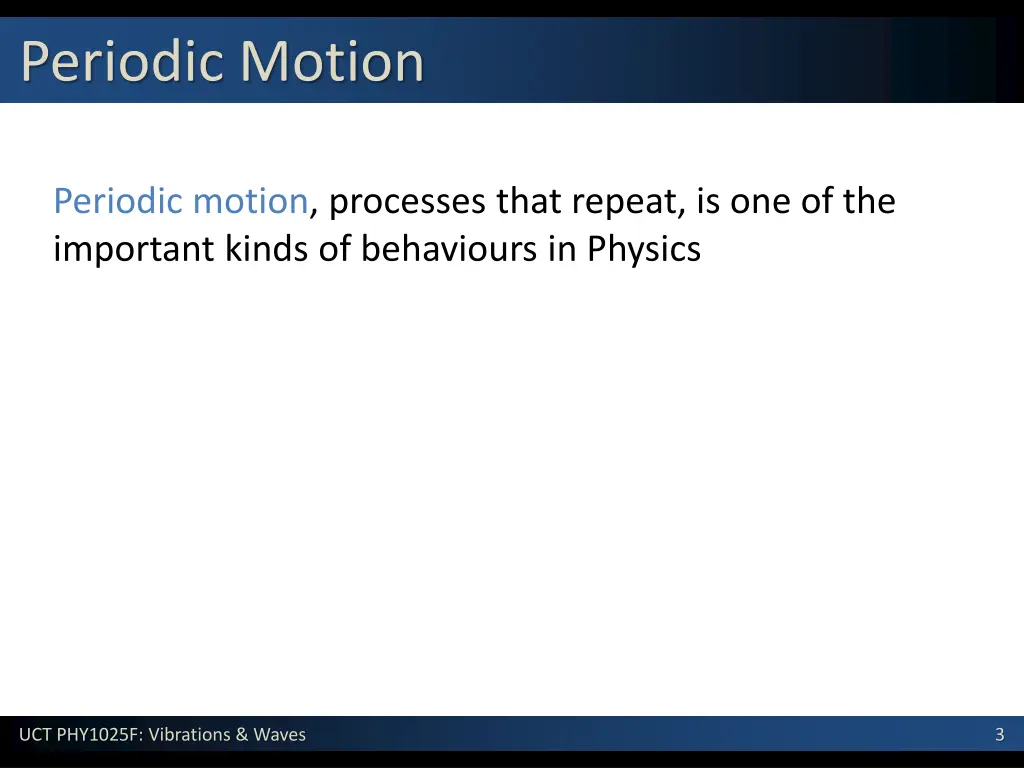 periodic motion