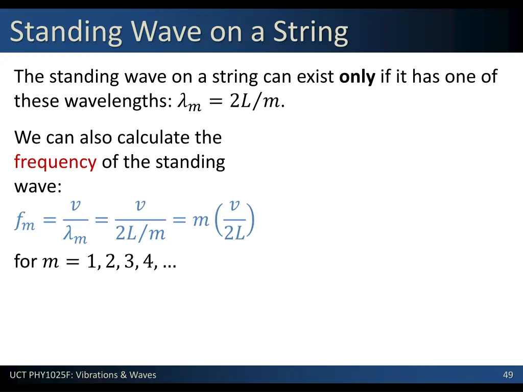 standing wave on a string 2