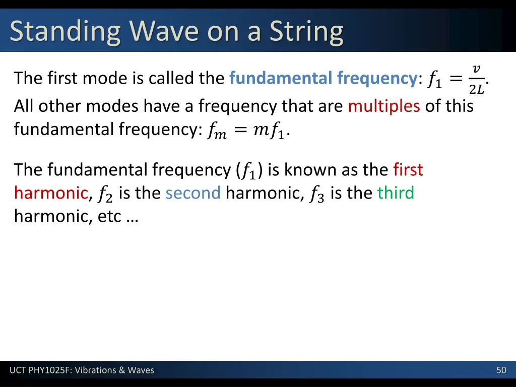 standing wave on a string 3