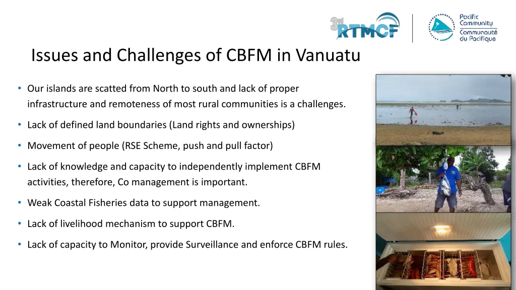 issues and challenges of cbfm in vanuatu