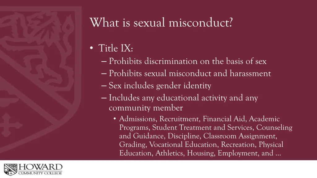 what is sexual misconduct