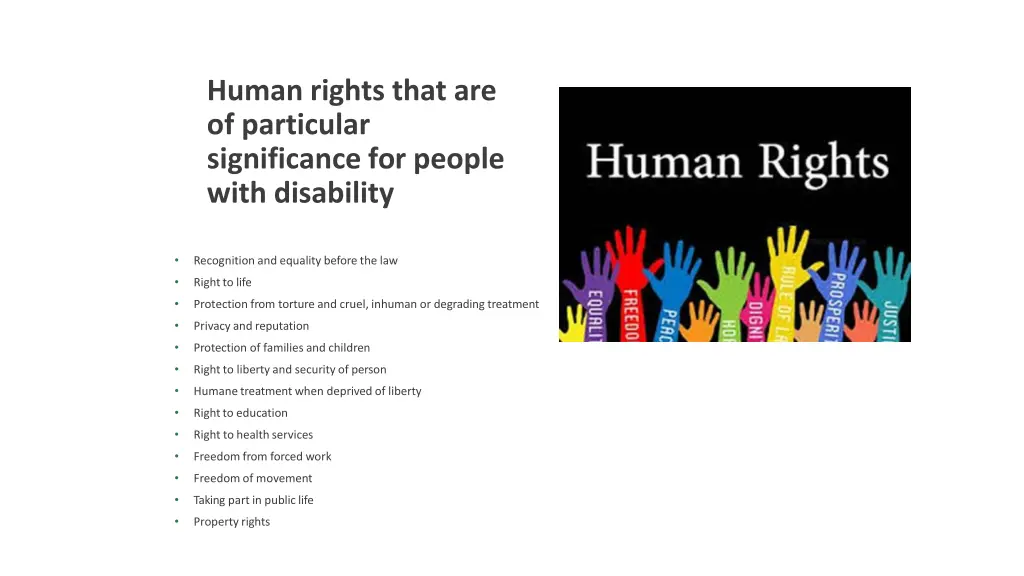 human rights that are of particular significance