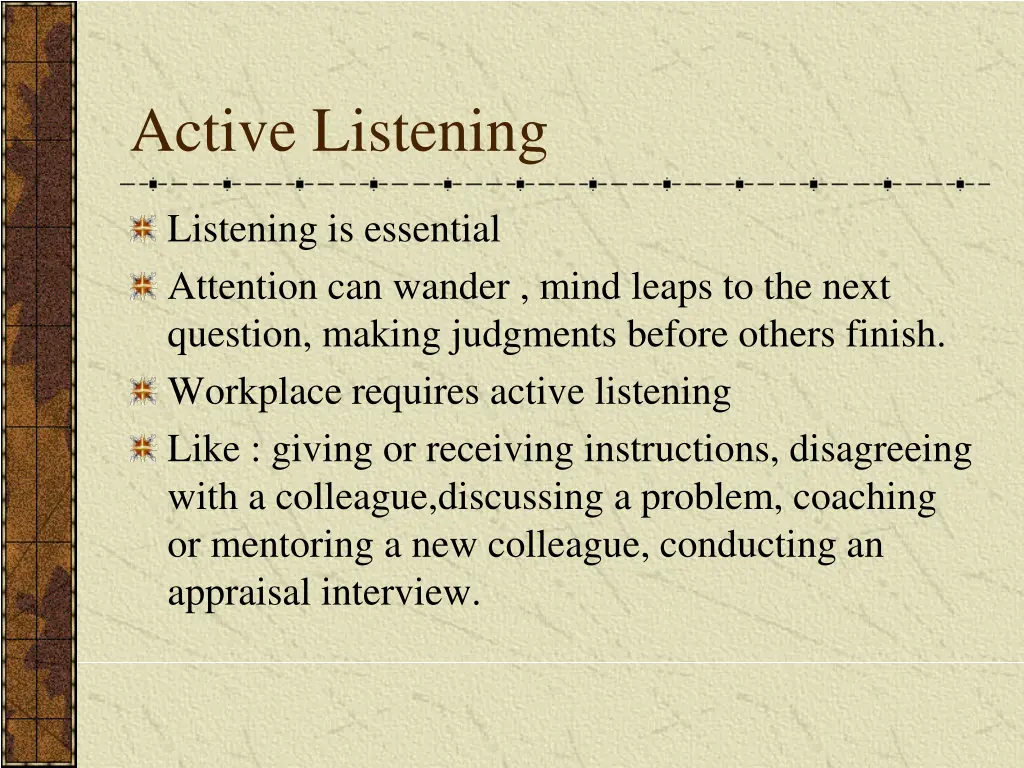 active listening
