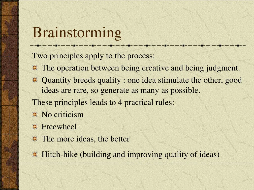 brainstorming