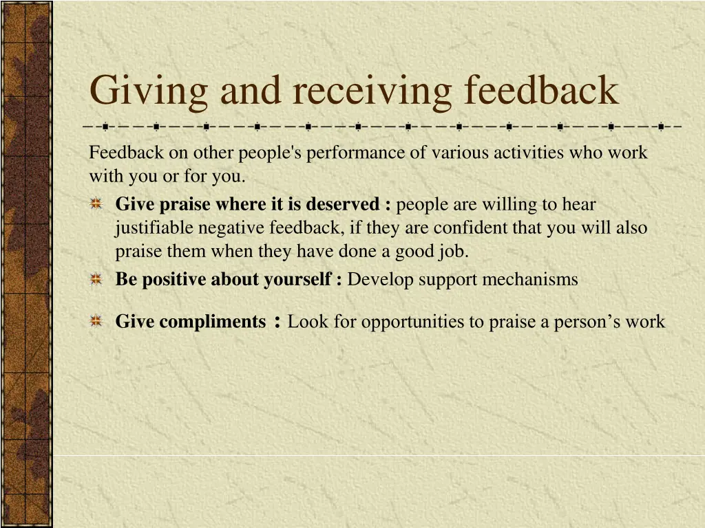giving and receiving feedback 1