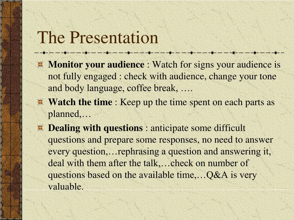 the presentation 2