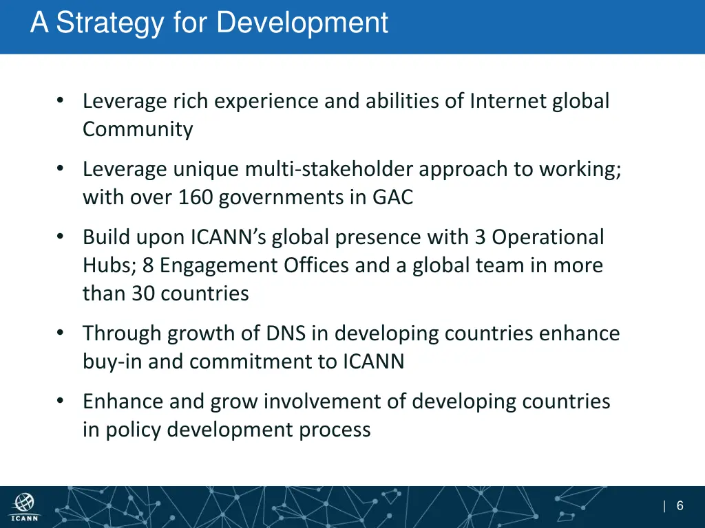 a strategy for development