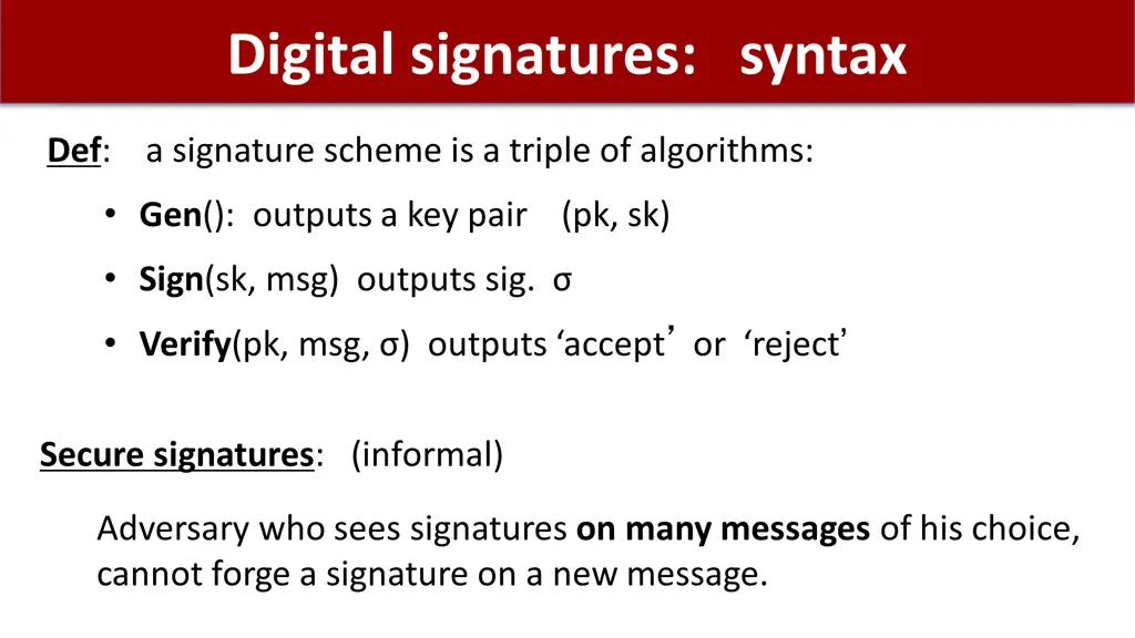 digital signatures syntax