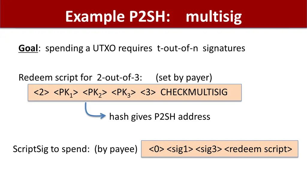 example p2sh multisig