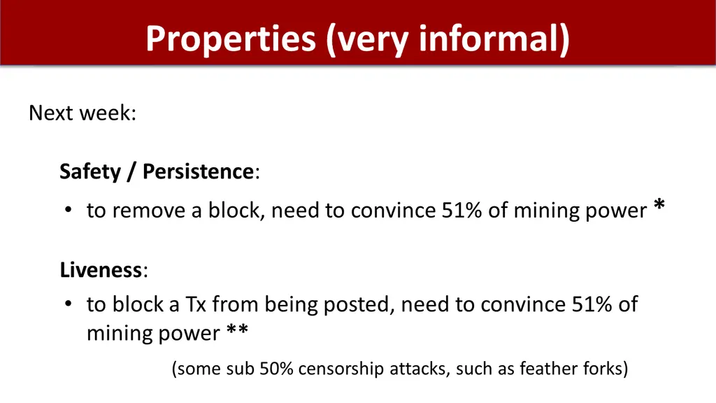 properties very informal