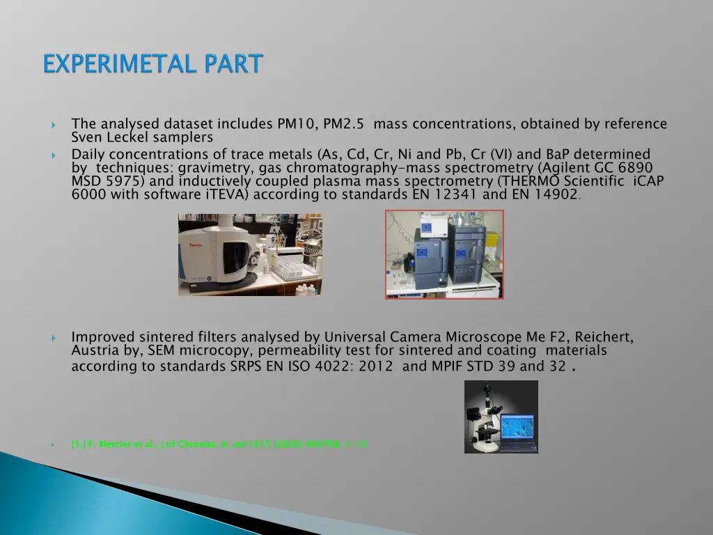 the analysed dataset includes pm10 pm2 5 mass