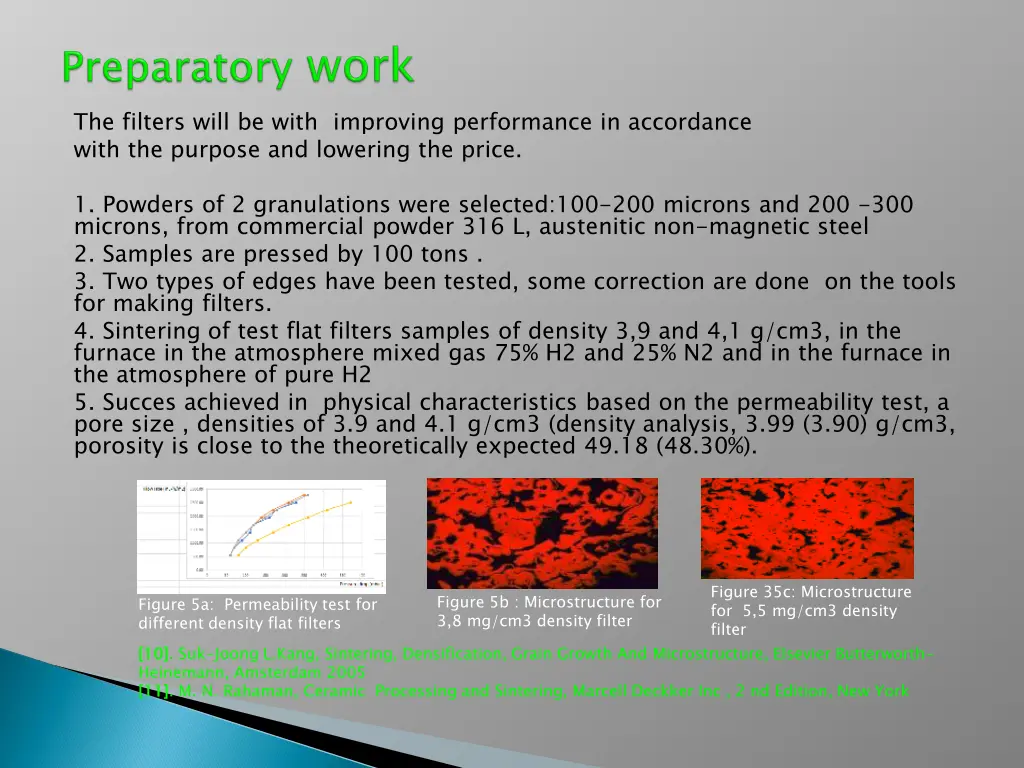 the filters will be with improving performance