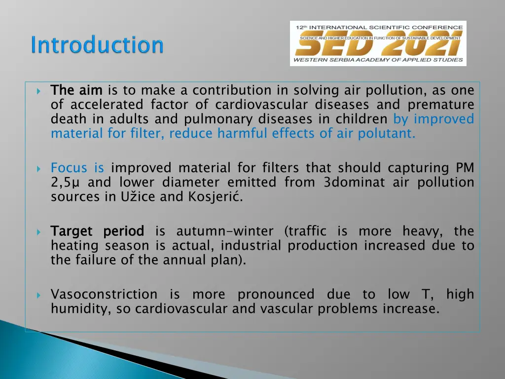 the of accelerated factor of cardiovascular
