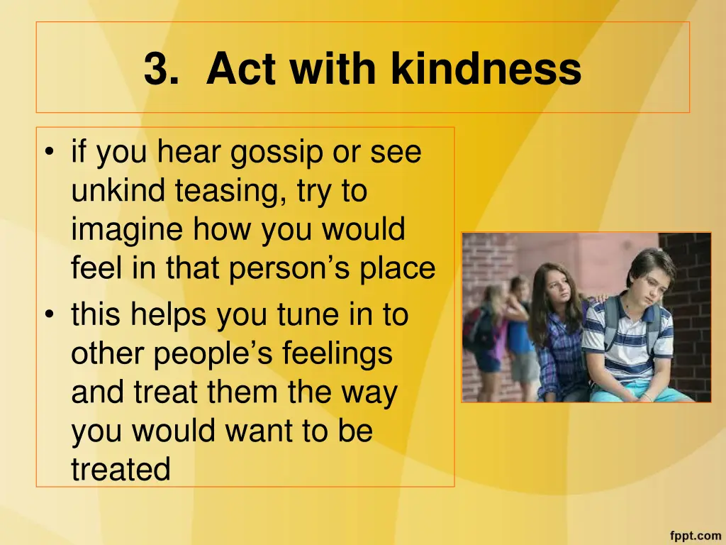 3 act with kindness