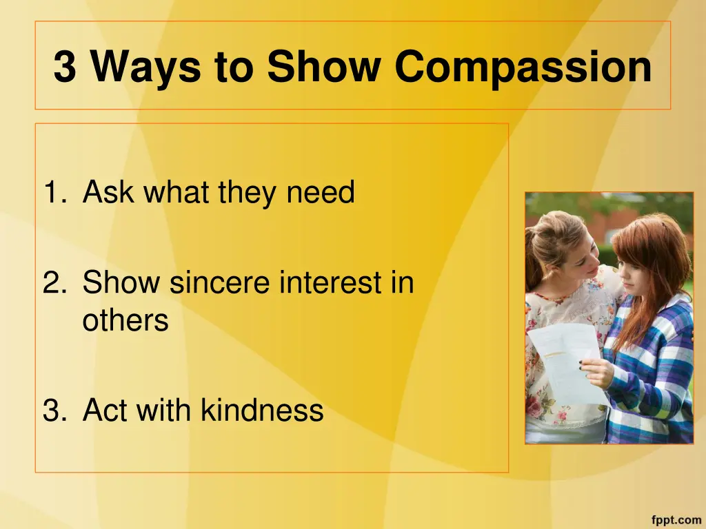 3 ways to show compassion