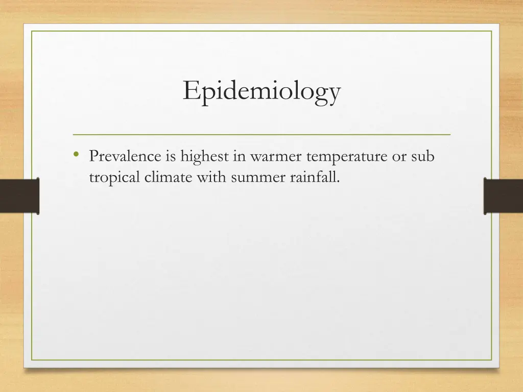 epidemiology