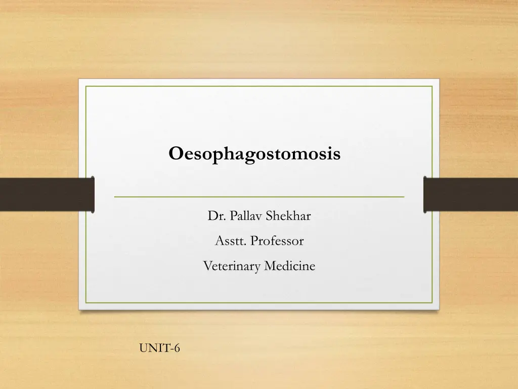 oesophagostomosis