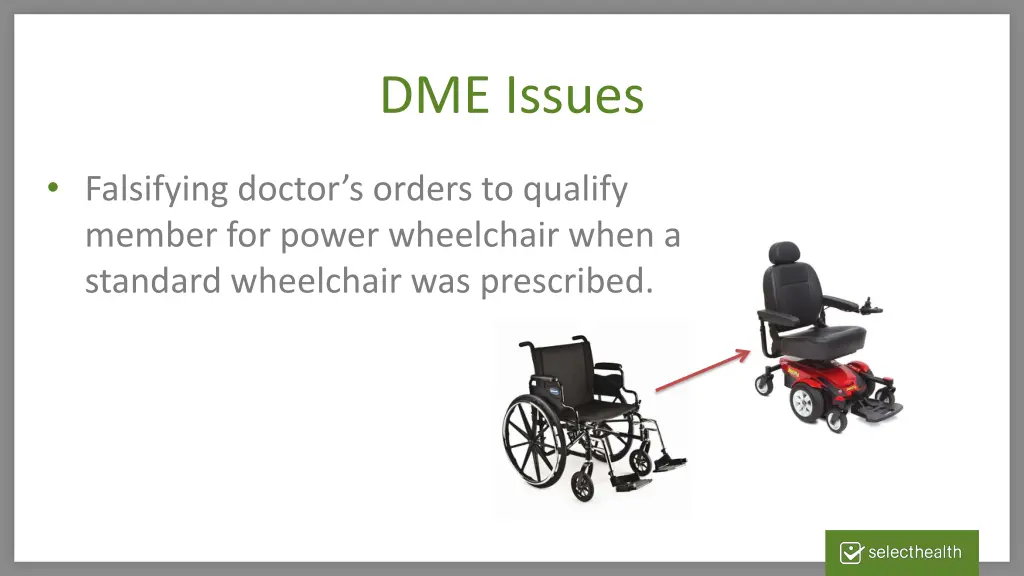 dme issues