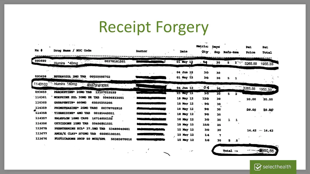 receipt forgery 1