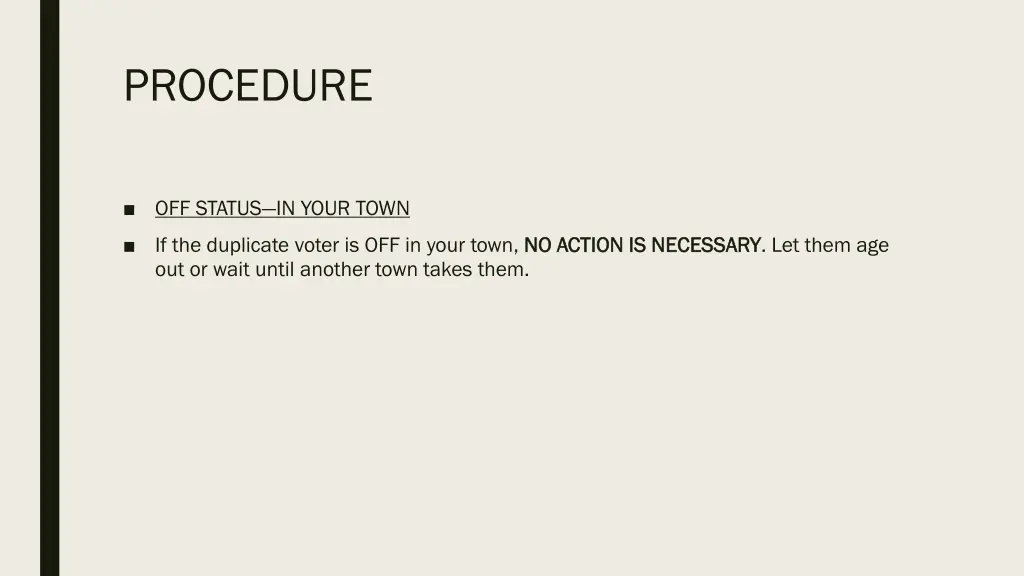 procedure