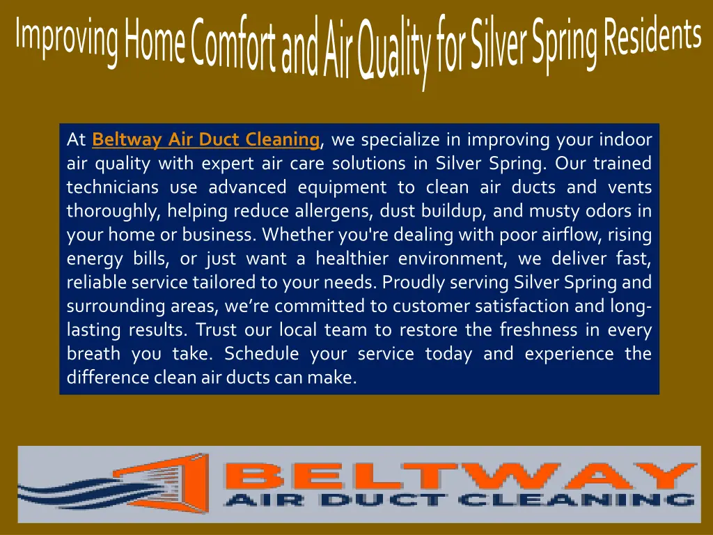improving home comfort and air quality for silver 3